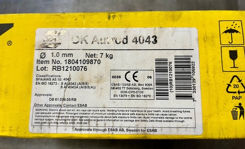 Mig wire esab autrod 4043 - mig, ok