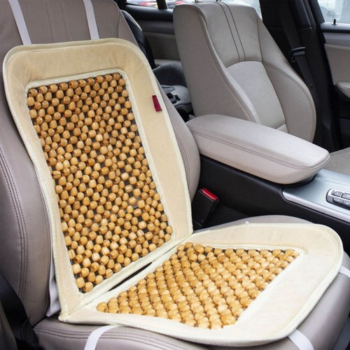 Wooden car seat cover beaded - seat,