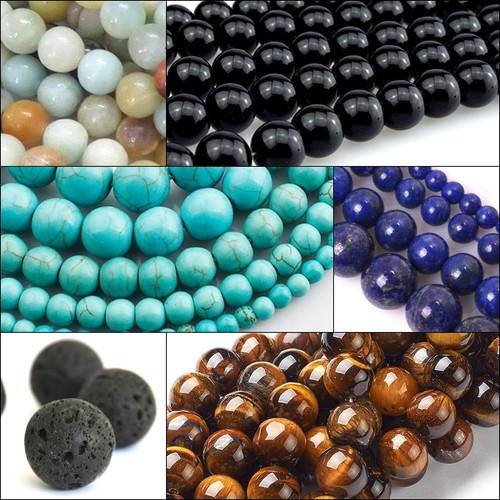 Gemstone beads 10mm ball - gemstone,