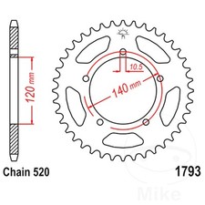 JT Rear Sprocket 42 Tooth 520