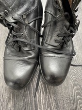 Star raw men leather boots - leather,