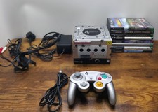 GameCube Resident Evil 4 Edition Console & Controller Leads Decals & 8 Games GWO