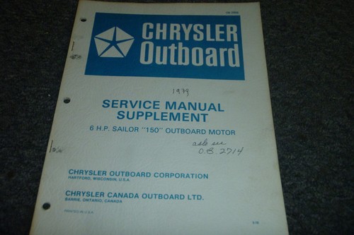 1979 chrysler 6hp - chrysler, 150