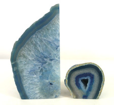 Blue Agate Bookend Smaller