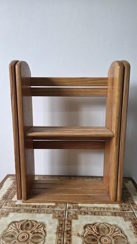 Vintage extendable book shelf - book,
