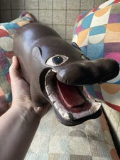 Vintage hand carved wooden - hand,