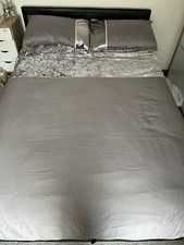 Silver Diamanté Velvet Double Bedding Set By star Julien Macdonald