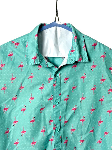 Mens flamingo print ss - mens,