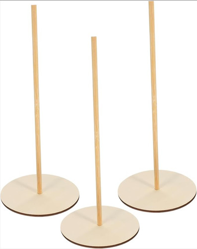 Wooden donut stand display - wooden,
