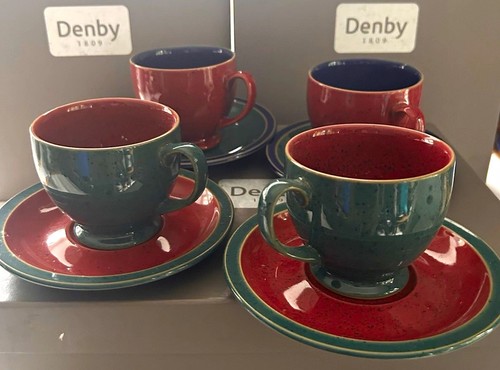 Denby harlequin cup - harlequin, &