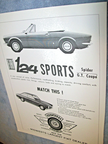 1969 fiat 124 sports spider - sports,