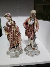 Dresden pair hand painted