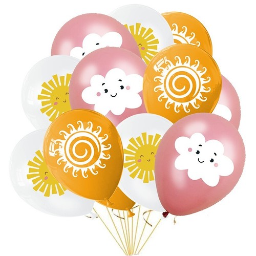 Sun cloud balloon baby shower - cloud,