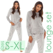 Ladies Grey Lounge Set Co-ord
