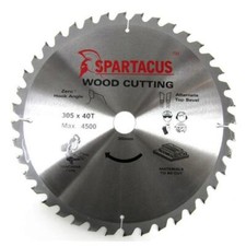 Spartacus Wood Cutting Saw Blade 305mm x 30mm 40T For Chop Saws DeWalt Makita