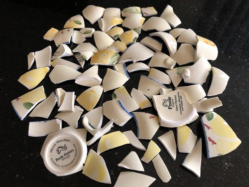 Broken china mosaic pieces for - china,