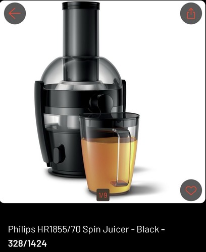 Philips viva spin juicer - viva,