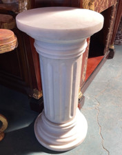White Marble Roman Style Pedestal