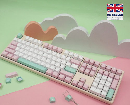 Ducky peach mechanical gaming - peach,