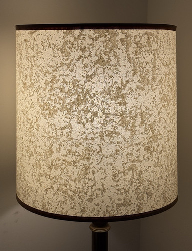 Vtg fiberglass lamp shade - fiberglass,