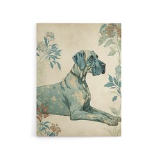 Great Dane Dog With Flower