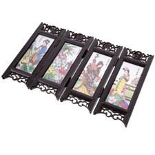  Mini Folding Screen Miniature Asian Decorations Miniture Chinanse Room