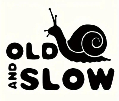 Old and slow snail car - old,