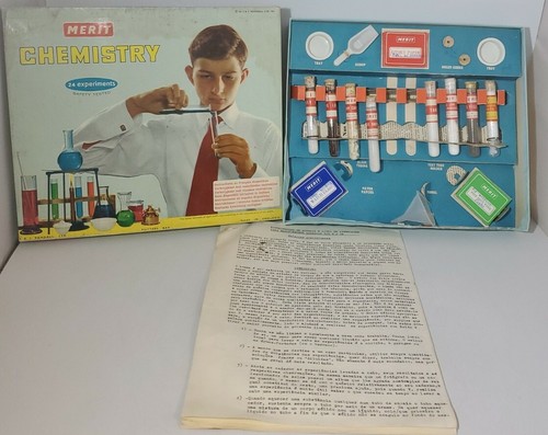 Vintage merit chemistry set - merit,