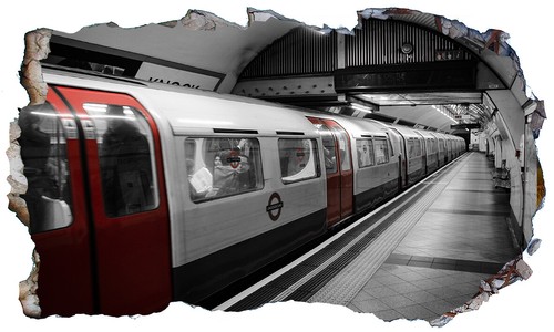 Underground tube train - underground,
