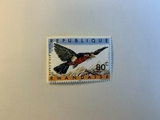 RWANDA RWANDAISE 1967 MNH BIRDS DOUBLE-TOOTHED BARBET