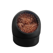 Brass Soldering Iron Tip Cleaning Wire Nozzle Cleaner Wool Sponge Ball Holder UK