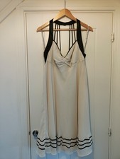Nicholas Millington Occasion Dress UK 16 – Black & Cream Strappy Cocktail Party