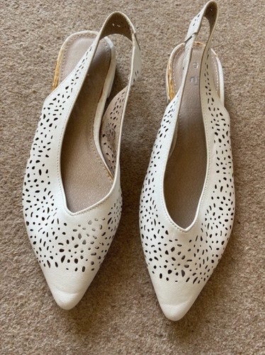 Ladies white slingback - ladies,