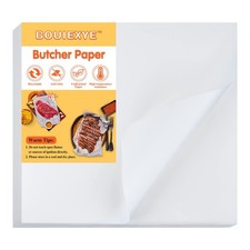 Bouiexye 50 Pieces White Butcher Paper Precut Square Meat Sheet 12 x 11 Inch ...