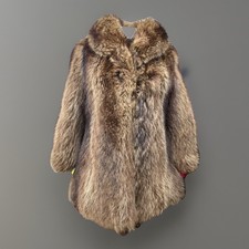 Vintage Real Raccoon Fur Coat
