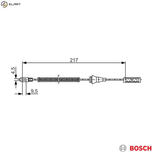 Cable pull parking - cable, 1