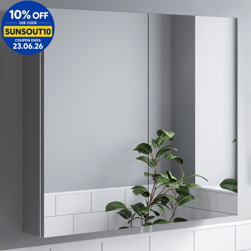 Bathroom double door mirror - bathroom,