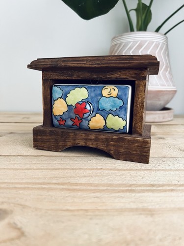Handmade indian ceramic drawer - handmade,