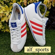 ❤ BNWB & Genuine adidas originals ® Kick K74 White Leather Trainers UK Size 10.5