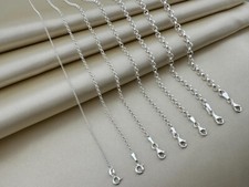 Sterling Silver Belcher Chain Necklace - 16" 18" 20" 22" 24" 26" 30"