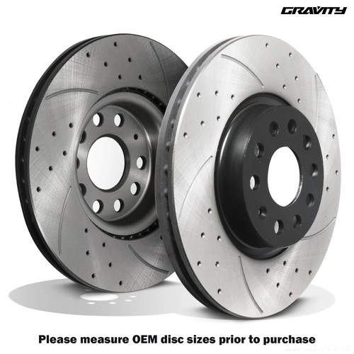 Front drilled grooved - drilled, 312mm