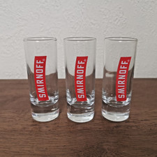 Smirnoff Shot Glass Red Label Set of Three