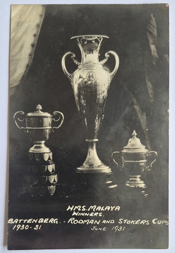 Hms malaya postcard - malaya,
