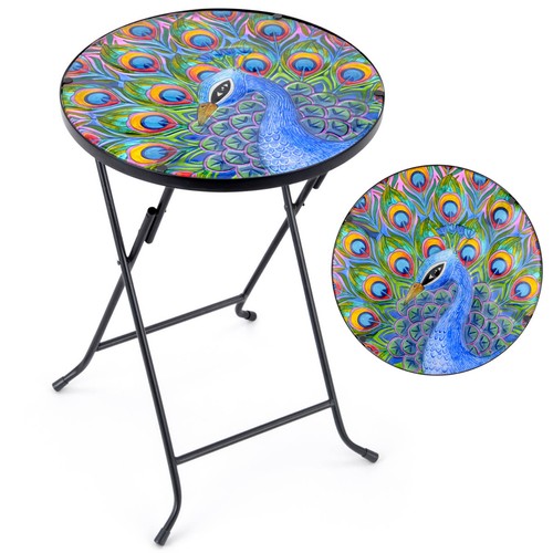 Folding glass table garden - folding,