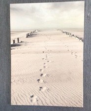Canvas Print Wall Hanging Footprints In The Sand 19.5 ins x 27.5 ins IKEA