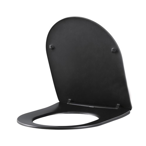Matt black round - matt, close
