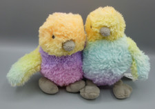 Sainsburys Home Love Birds Soft Plush Toy Budgie Rainbow Bird Pair 6"