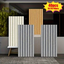 10/20/40PCS Self-Adhesive PE Brick and Classic Wood Grain Tile Sticker Wallpaper