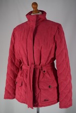 Ladies Musto Signature Pink Quilted Belted Jacket Size UK 14