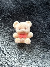 Vintage mini flocked teddy - mini,